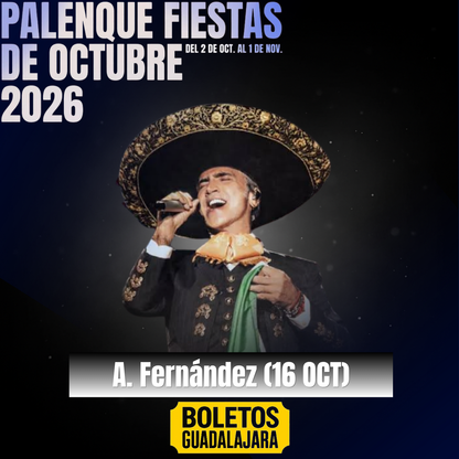 Alejandro Fernández (16 OCT) Fiestas Octubre