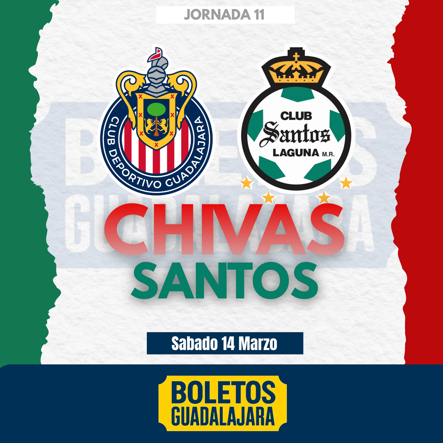 Chivas vs Santos (14 MAR)